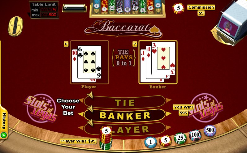 Baccarat Table Games Game