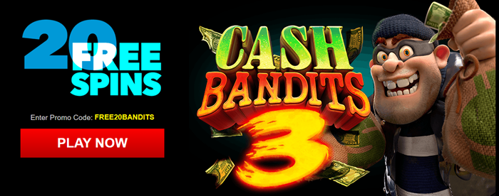 Slotocash 20 Free Spins Cash Bandits 3 – No Deposit Bonus