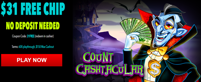 SlotOCash - Count Cashtacular Slot Game: Get Ready to Win Big with a $31 No Deposit Bonus!