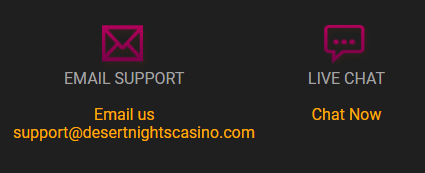 Desert Nights Casino Support and Chat