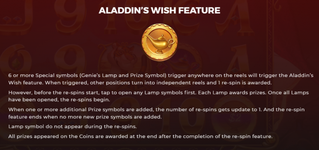 Aladdins Wish Feature